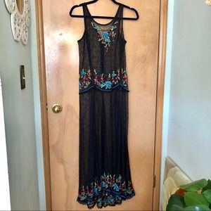 Free people intimately black lace slip